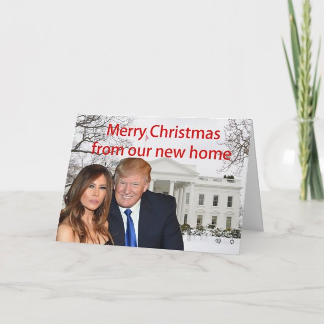 Frohe Weihnachten aus Donald und Melania (Vorderseite)