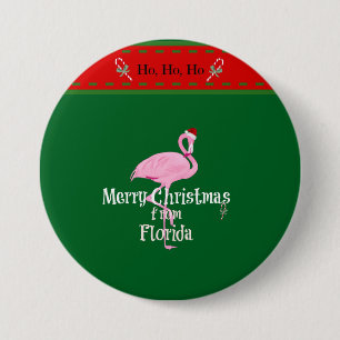Frohe Weihnachten aus Florida Button