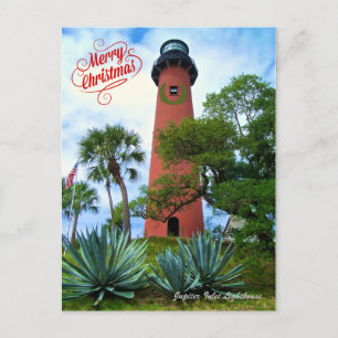 Frohe Weihnachten aus Florida Jupiter Lighthouse
