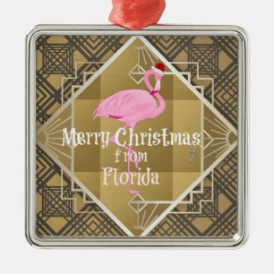 Frohe Weihnachten aus Florida Ornament Aus Metall