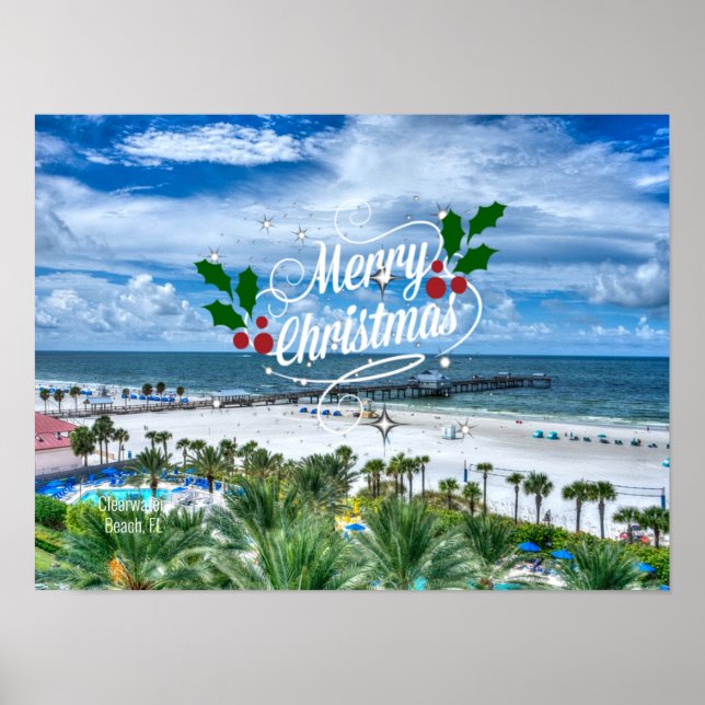 Frohe Weihnachten aus Florida Poster (Vorne)