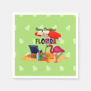 Frohe Weihnachten aus Florida Serviette