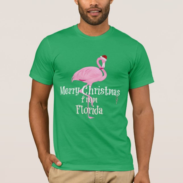 Frohe Weihnachten aus Florida T-Shirt (Vorderseite)