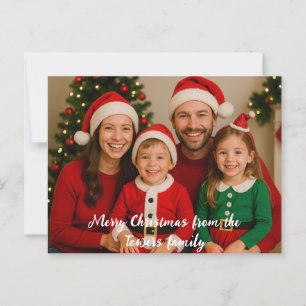 Frohe Weihnachten aus Foto Postkarte