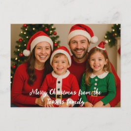 Frohe Weihnachten aus Foto Postkarte