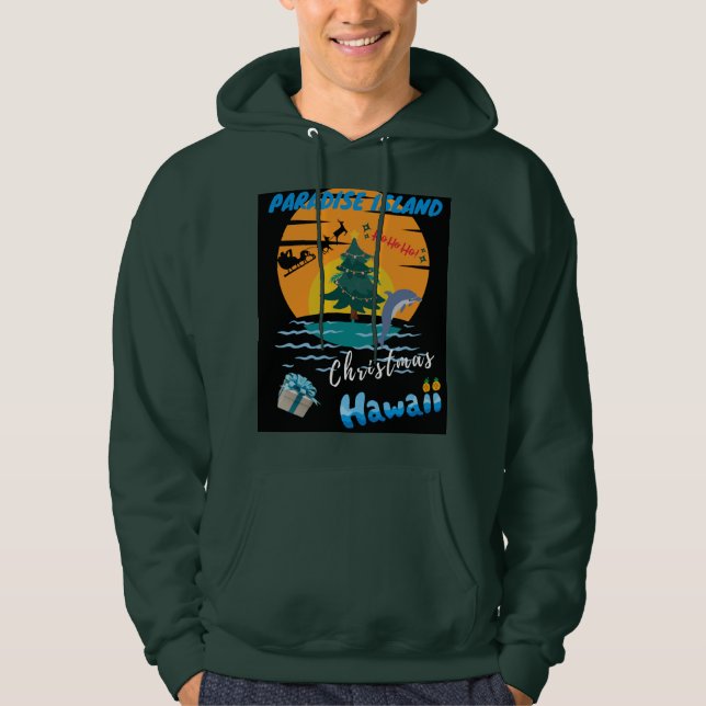 Frohe Weihnachten aus Hawaii! Hoodie (Vorderseite)