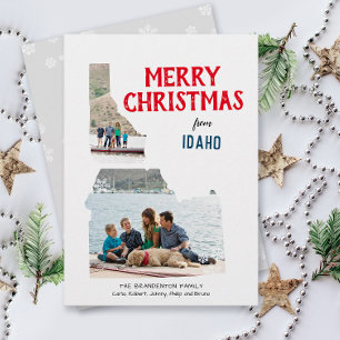 Frohe Weihnachten aus Idaho Zwei Fotos