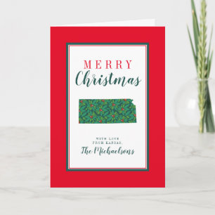 Frohe Weihnachten aus Kansas Karte