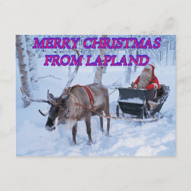 Frohe Weihnachten aus Lappland (Vorderseite)