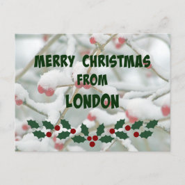 Frohe Weihnachten aus London Postkarte