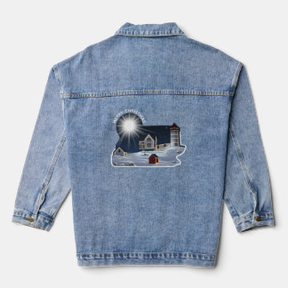 FROHE WEIHNACHTEN AUS MAINE, NUBBLE LIGHT  JEANSJACKE