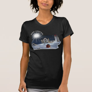FROHE WEIHNACHTEN AUS MAINE, NUBBLE LIGHT  T-Shirt