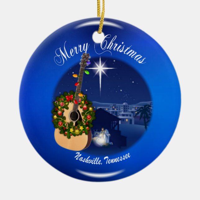 Frohe Weihnachten aus Nashville Ornament (Vorne)