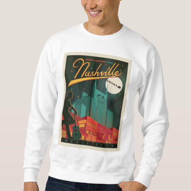 Frohe Weihnachten aus Nashville Sweatshirt (Vorderseite)