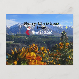 Frohe Weihnachten aus Neuseeland Postkarte