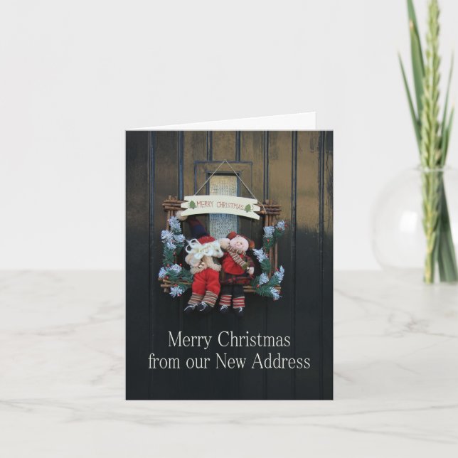 Frohe Weihnachten aus New Address (Vorderseite)