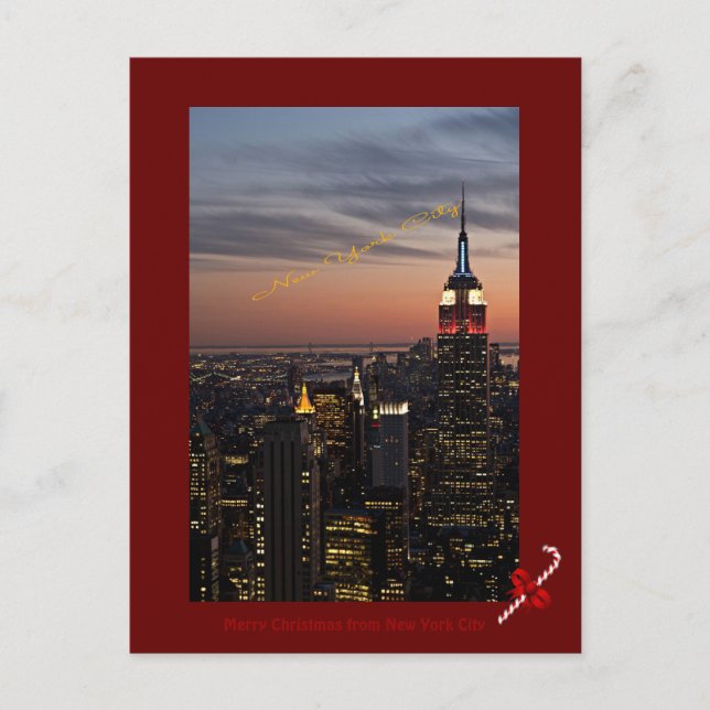 Frohe Weihnachten aus New York City (Vorderseite)