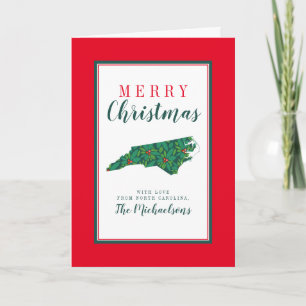 Frohe Weihnachten aus North Carolina Karte