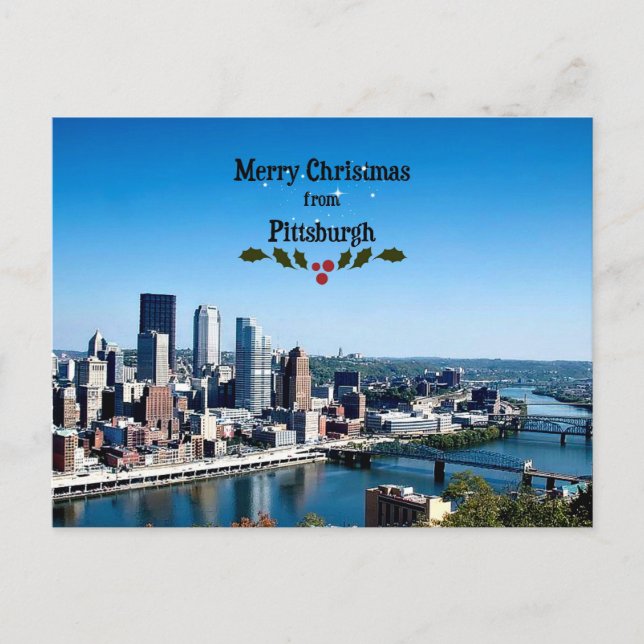 Frohe Weihnachten aus Pittsburgh (Vorderseite)