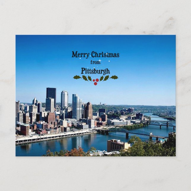 Frohe Weihnachten aus Pittsburgh (Vorderseite)