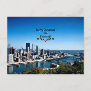 Frohe Weihnachten aus Pittsburgh Postkarte