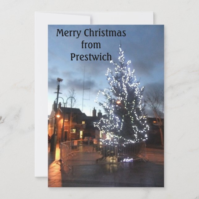 Frohe Weihnachten aus Prestwich (Vorderseite)