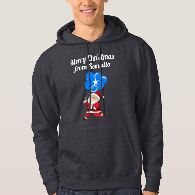 Frohe Weihnachten aus Somlia Hoodie (Vorderseite)