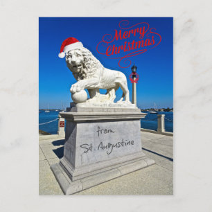 Frohe Weihnachten aus St. (Saint) Augustine Florid Postkarte