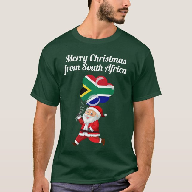 Frohe Weihnachten aus Südafrika T-Shirt (Vorderseite)