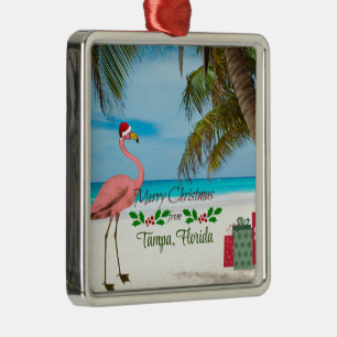 Frohe Weihnachten aus Tampa, FL Ornament Aus Metall