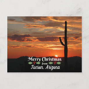 Frohe Weihnachten aus Tucson, Arizona Postkarte