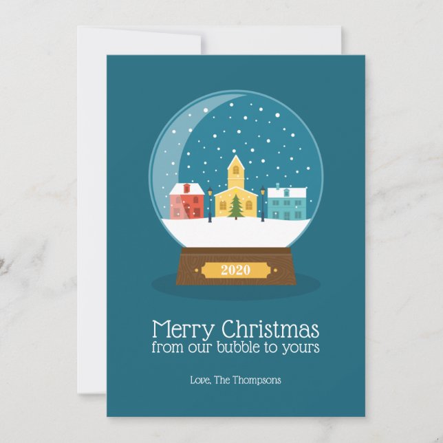 Frohe Weihnachten aus unserer Quarantäne-Blase (Vorderseite)