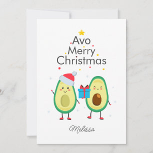 Frohe Weihnachten Avocado Gag Feiertage Grüße