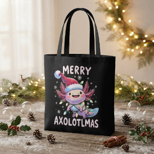 Frohe Weihnachten Axolotl Lichter Axolotlmas Baum
