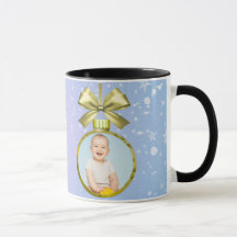 Frohe Weihnachten Baby Foto Tasse