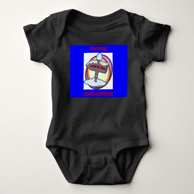 Frohe Weihnachten Baby Strampler (Vorderseite)
