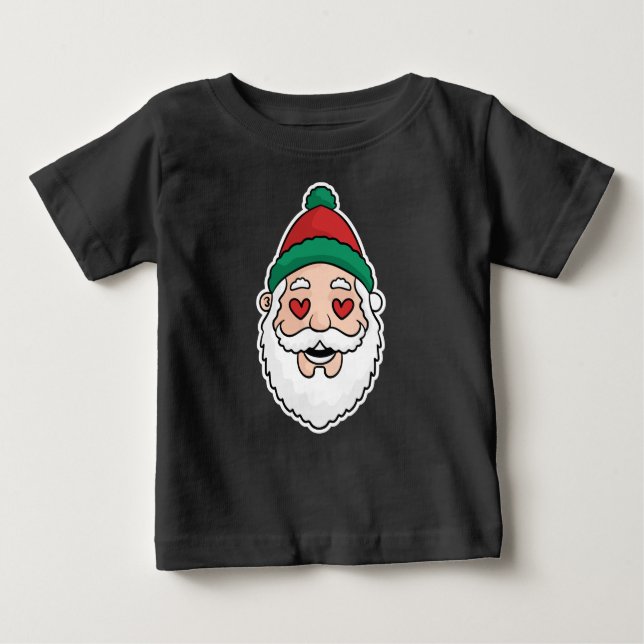 Frohe Weihnachten Baby T-shirt (Vorderseite)