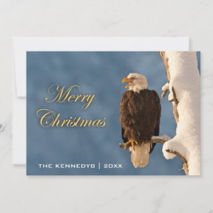 Frohe Weihnachten - Bald Eagle Perching