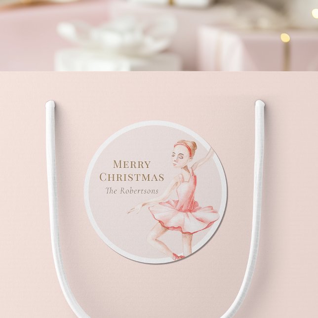 Frohe Weihnachten Ballerina Aufkleber (Von Creator hochgeladen)
