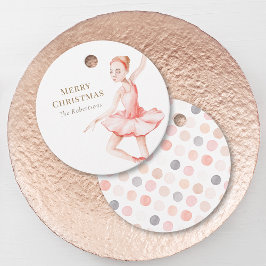 Frohe Weihnachten Ballerina Geschenkanhänger