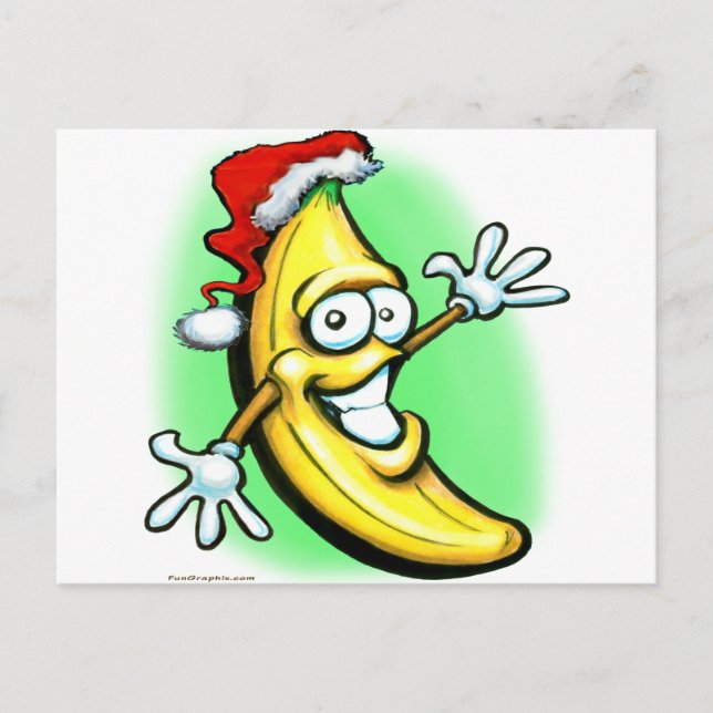 Frohe Weihnachten Banana glücklich Neues Jahr (Vorderseite)