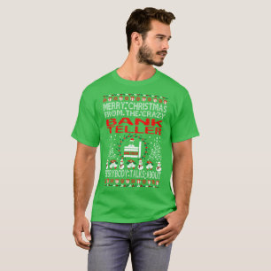 Frohe Weihnachten Bank-Erzähler-von den hässlichen T-Shirt