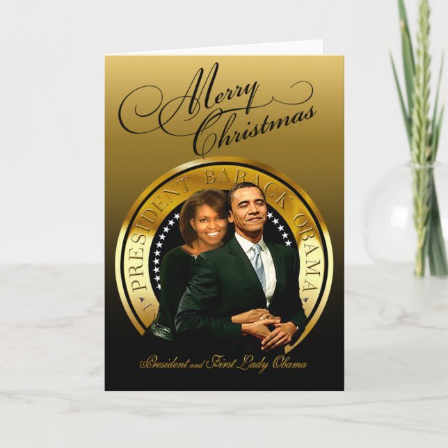 Frohe Weihnachten Barack und Michelle Obama (Vorderseite)