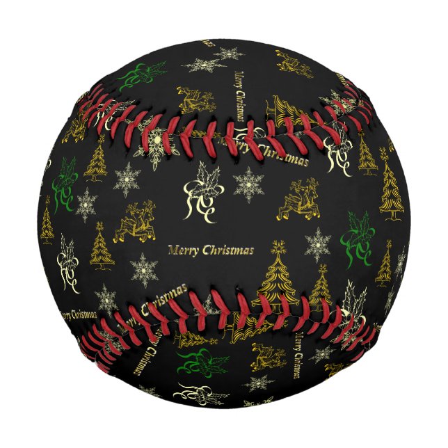frohe Weihnachten Baseball (Rückseite)