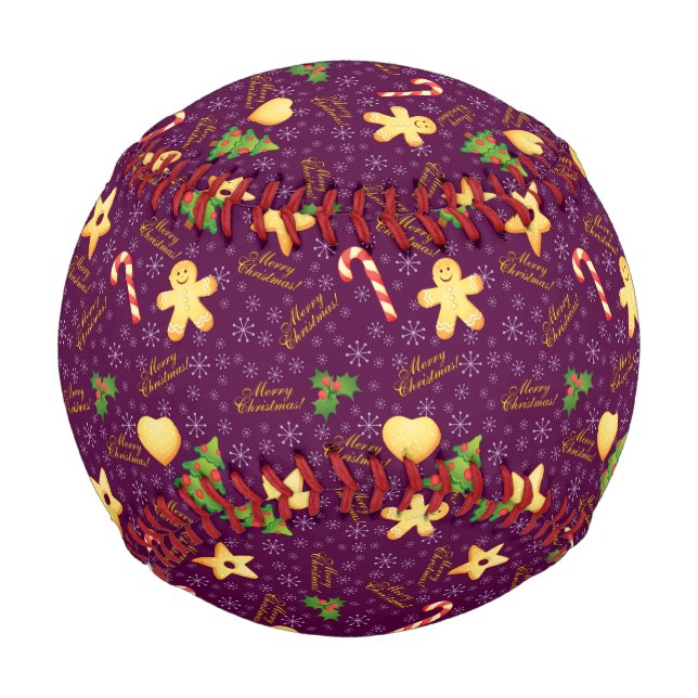 Frohe Weihnachten Baseball (Vorderseite)