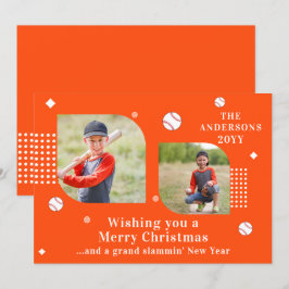 Frohe Weihnachten Baseball Sport 2 Foto Familienna