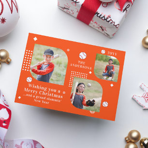 Frohe Weihnachten Baseball Sport 3 Foto Familienna