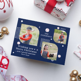 Frohe Weihnachten Baseball Sport 3 Foto Familienna