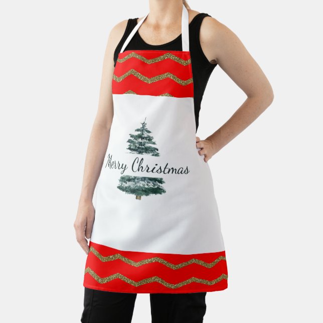 Frohe Weihnachten Basic All-Over Print Schürze (InSitu)