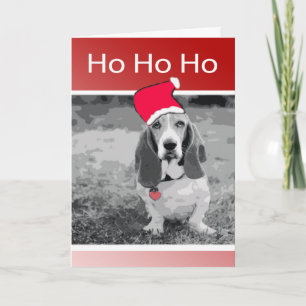 Frohe Weihnachten Basset Hounds